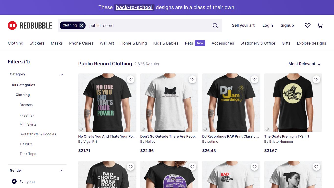 Public Record Clothing | Redbubble